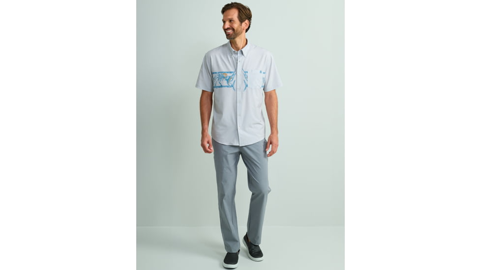 HUK Performance Fishing Kona Graphic Shirt - Mens, Harbor Mist, 3XL, H1500211-034-XXXL