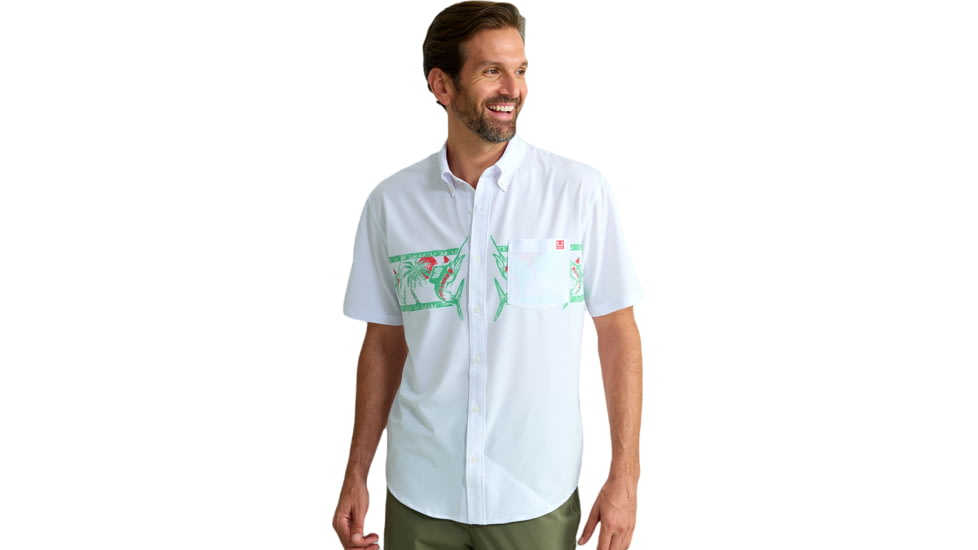 HUK Performance Fishing Kona Graphic Shirt - Mens, White, 3XL, H1500211-100-XXXL