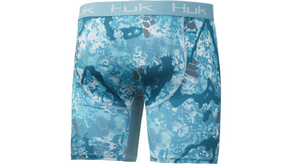 HUK Performance Fishing Kryptek Boxer - Mens, Kryptek Obskura Shallows, Extra Large, H5000021-966-XL