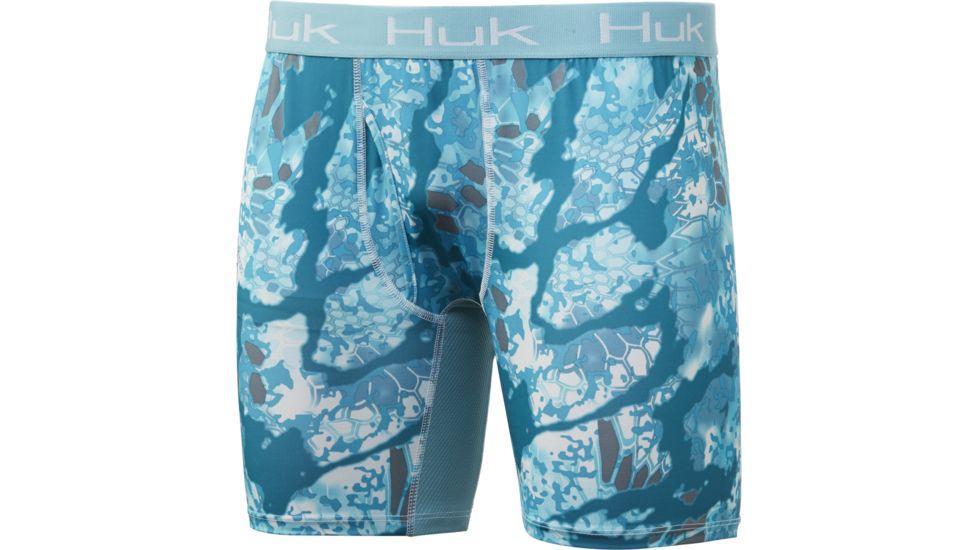 HUK Performance Fishing Kryptek Boxer - Mens, Kryptek Obskura Shallows, Extra Large, H5000021-966-XL