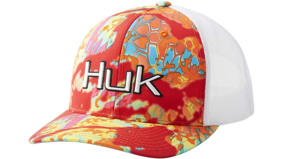 HUK Performance Fishing Kryptek Current Angler Sport Trucker Cap - Mens, Kryptek Obskura Loki, One Size, H3000245-964-1