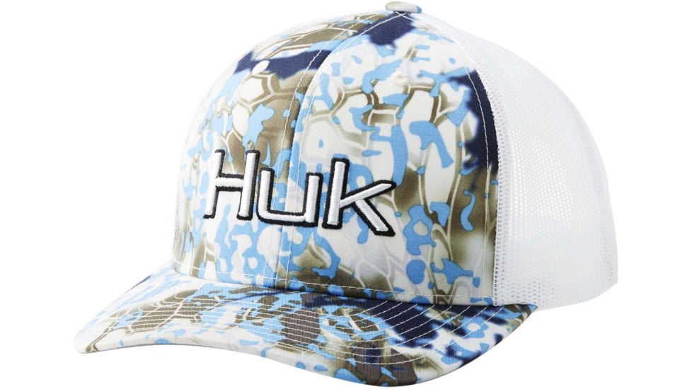 HUK Performance Fishing Kryptek Current Angler Sport Trucker Cap - Mens, Kryptek Obskura Signa, One Size, H3000245-967-1
