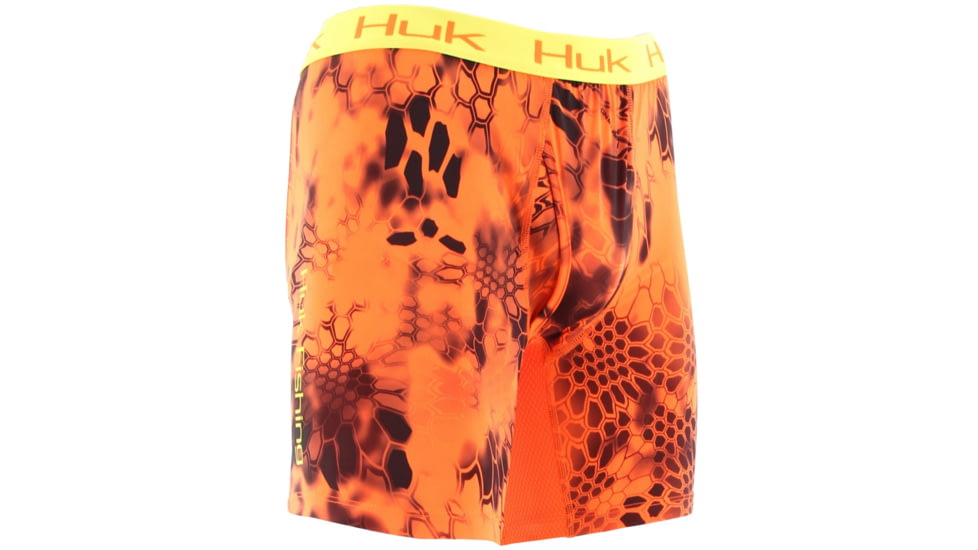 HUK Performance Fishing Kryptek Mens Performance BXR Jock Shorts, Kryptek Inferno, H5000008IFOXL