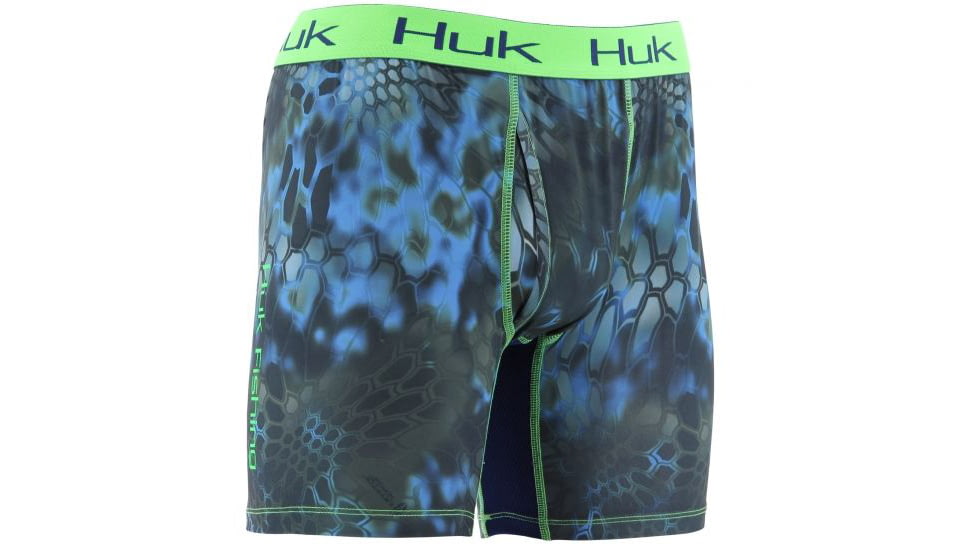 HUK Performance Fishing Kryptek Mens Performance BXR Jock Shorts, Kryptek Neptune, H5000008NEPS