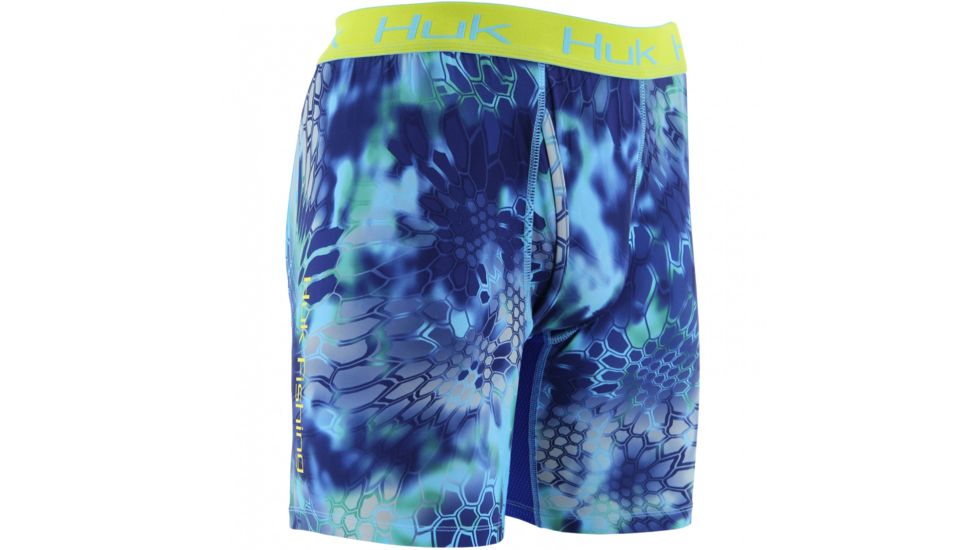 HUK Performance Fishing Kryptek Mens Performance BXR Jock Shorts, Kryptek Pontus, H5000008PONXL