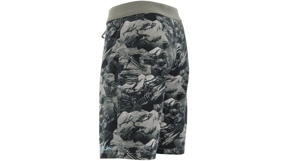 HUK Performance Fishing KScott Mens Offshore Cell Boardshorts, Cool Charcoal Grey, 28, H2000035CGY28