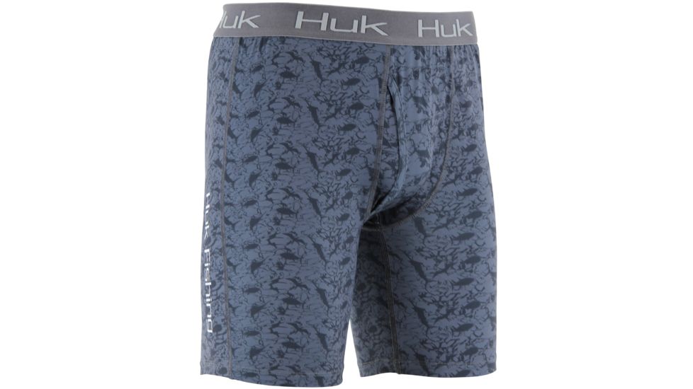 HUK Performance Fishing Kscott Mens Performance BXR Jock Shorts, Kaos Dark Grey, H5000009KG2XL