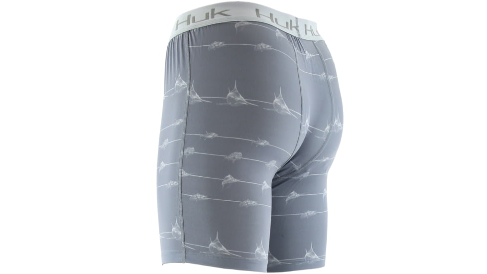 HUK Performance Fishing Kscott Mens Performance BXR Jock Shorts, KC Lines Grey, H5000009KLGS