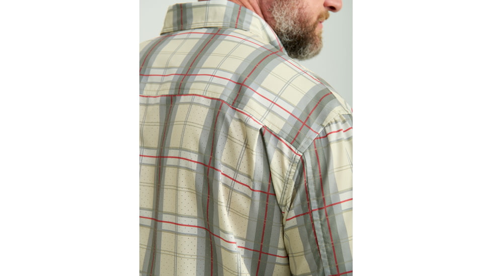 HUK Performance Fishing Latitude Tide Point Short Sleeve Shirt - Mens, Scarlet Blaze, Large, H1500202-621-L