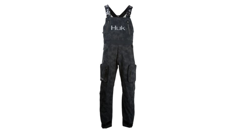 HUK Performance Fishing Leviathan Bib Bottoms - Men's, Black, Large, H4000026-001-L