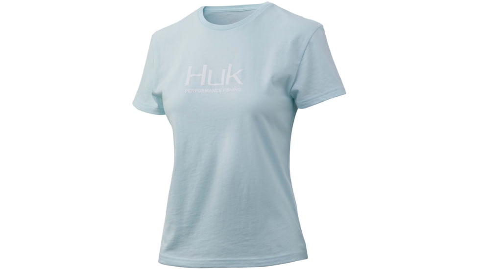 HUK Performance Fishing Logo Crew Tee - Womens, Seafoam, Small, H6100045-350-S
