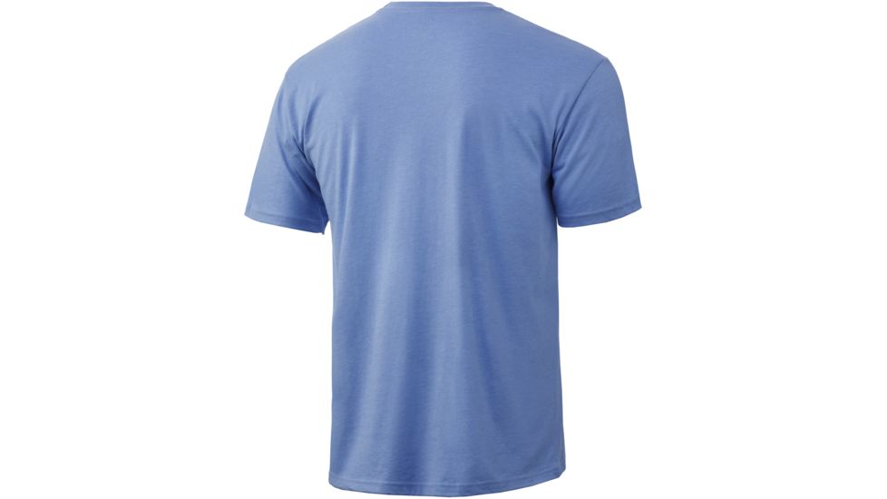 HUK Performance Fishing Logo Fishing Short Sleeve Tee - Mens, Carolina Blue Heather, 2XL, H1000240-425-XXL