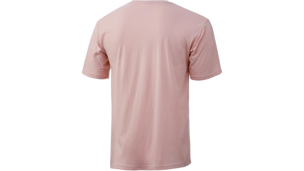 HUK Performance Fishing Logo Fishing Short Sleeve Tee - Mens, Seashell Pink, Small, H1000240-682-S