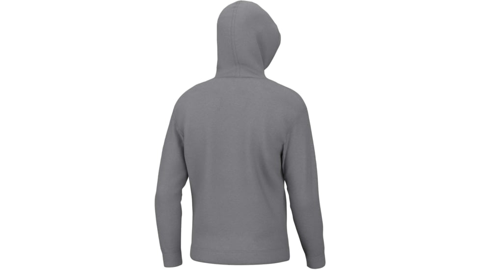 HUK Performance Fishing Logo Hoodie - Womens, Large, Overcast Grey, H6130013-032-L