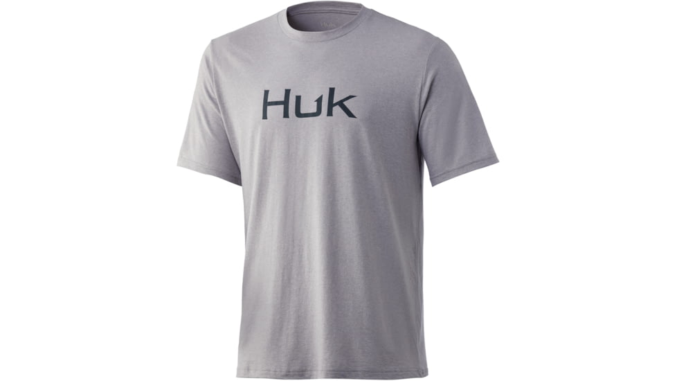 HUK Performance Fishing Logo Tee - Men's, Ovrcstgrey Hthr, 2XL, H1000359-089-XXL