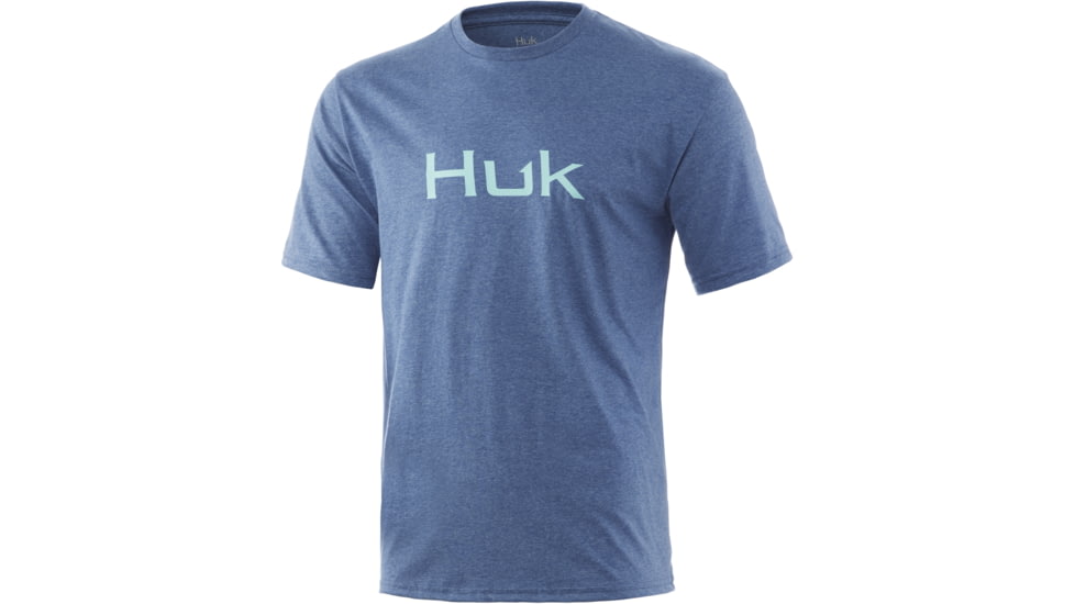 HUK Performance Fishing Logo Tee - Men's, Titanium Heather, L, H1000359-482-L