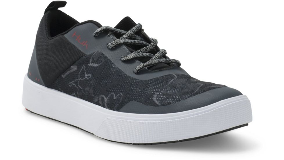 HUK Performance Fishing Mahi Lace-up Casual Shoes - Mens, Hannibal/Red, 12, H8015200-007-12