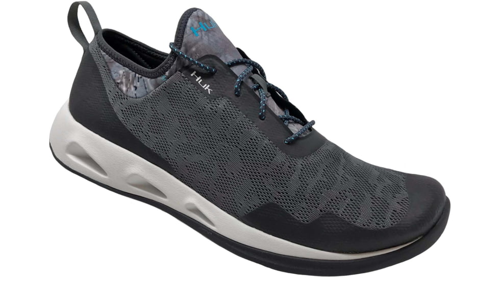 HUK Performance Fishing Mako Fishing Shoes - Mens, Charcoal/Glacier, 8, H8014400-095-8