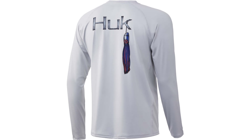 HUK Performance Fishing Marlin Lure Pursuit Graphic T-Shirt - Mens, Glacier, Medium, H1200241-051-M