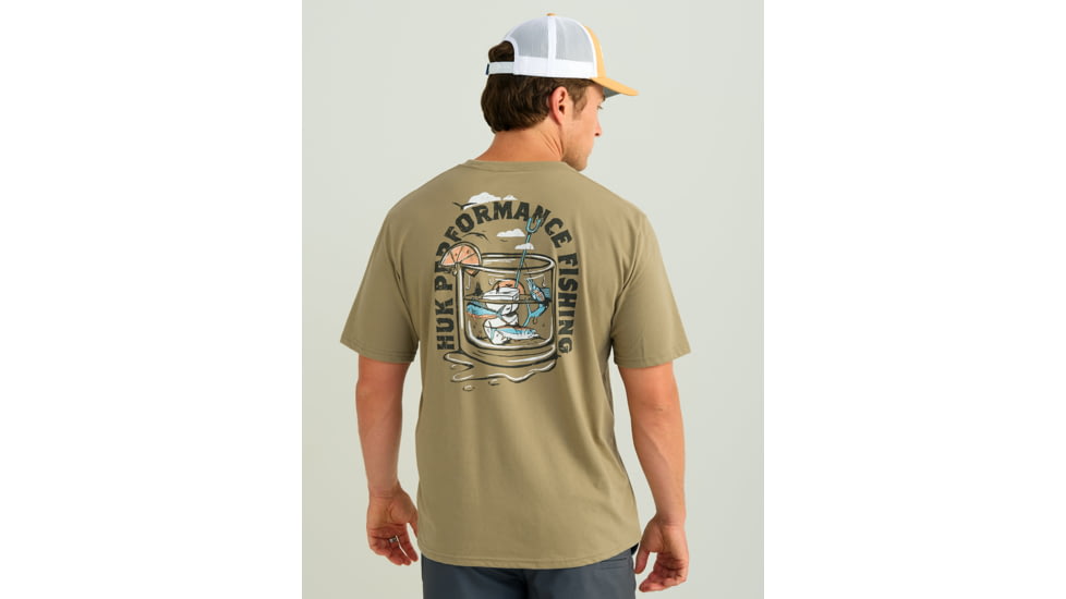 HUK Performance Fishing Marlin On Ice Tee - Mens, Overland Trek, Extra Large, H1000525-319-XL