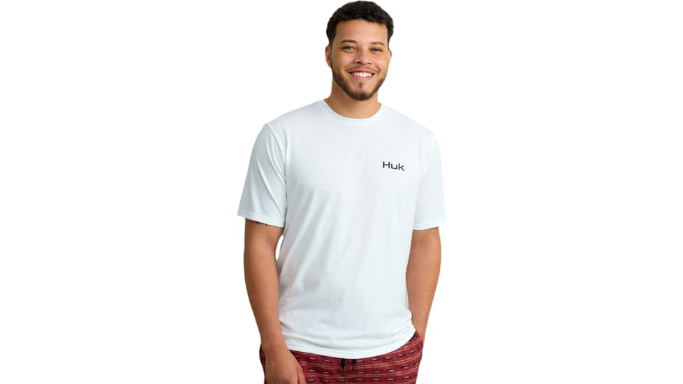 HUK Performance Fishing Marlin Rider Tee - Mens, White, 3XL, H1000535-100-XXXL