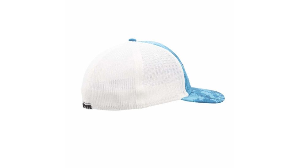 HUK Performance Fishing Marlin Sporty Trucker Stretch Headwear, Cap - Mens, Flow, Large - Extra Large, H3000174-455-LXL