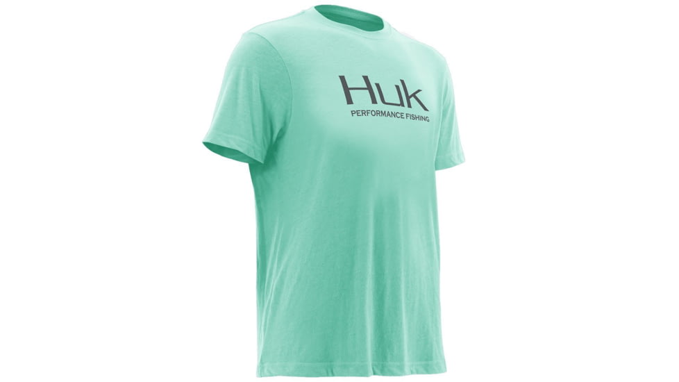 HUK Performance Fishing Men's Logo Tee, Julep Heather, Large H1000091-345-L