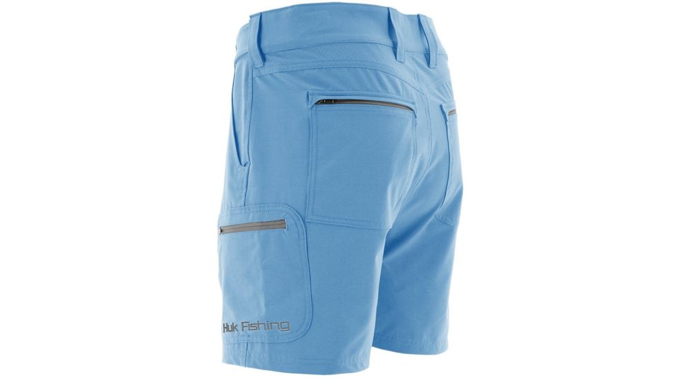 HUK Performance Fishing Men's Next Level 7in Inseam Short, Carolina Blue, 2XL, H2000040-420-XXL