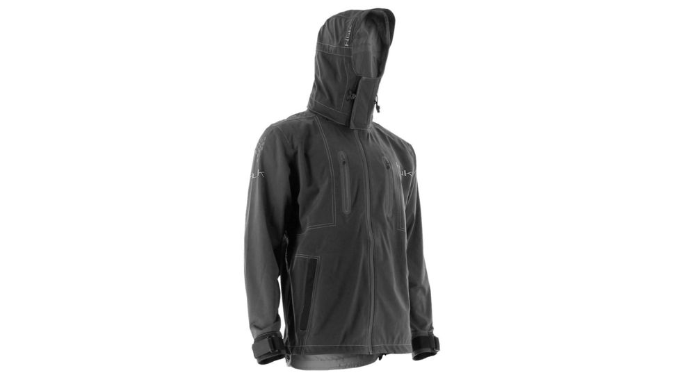 HUK Performance Fishing Men's Next Level All Weather Jacket, Black, Large H4000005-001-L