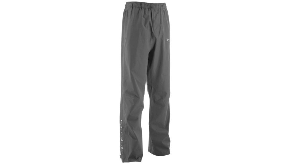 HUK Performance Fishing Men's Packable Rain Pants, Charcoal Gray, Large H4000016-010-L