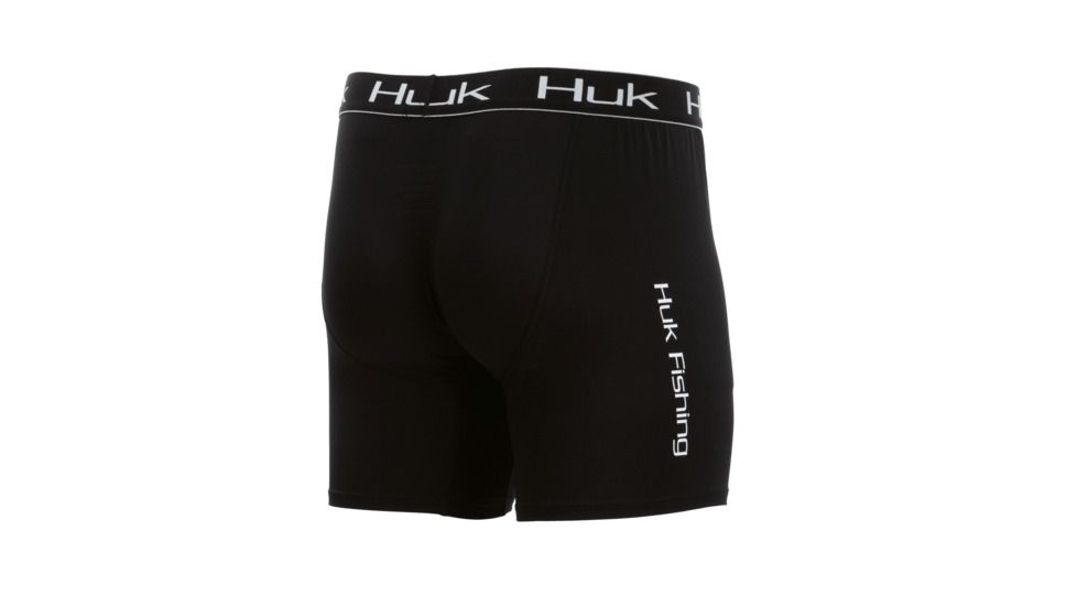 HUK Performance Fishing Mens Boxer Jock, Black, Medium, H5000016-001-M