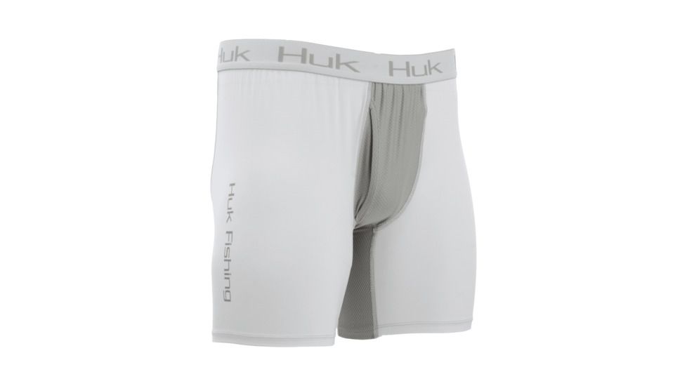 HUK Performance Fishing Mens Boxer Jock, White, 2XL, H5000016-100-XXL