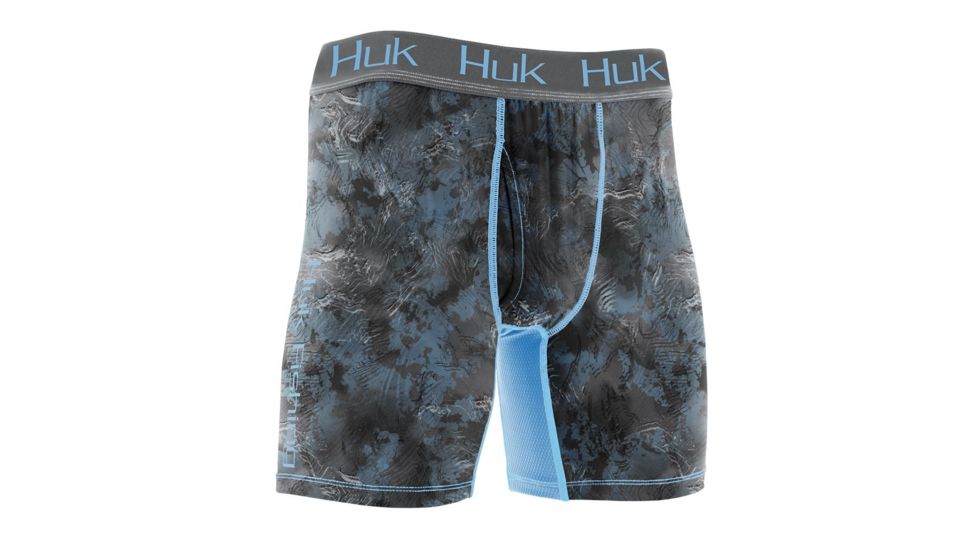 HUK Performance Fishing Mens Camo Boxer Jock, SubPhantis Glacier, 2XL, H5000015-095-XXL