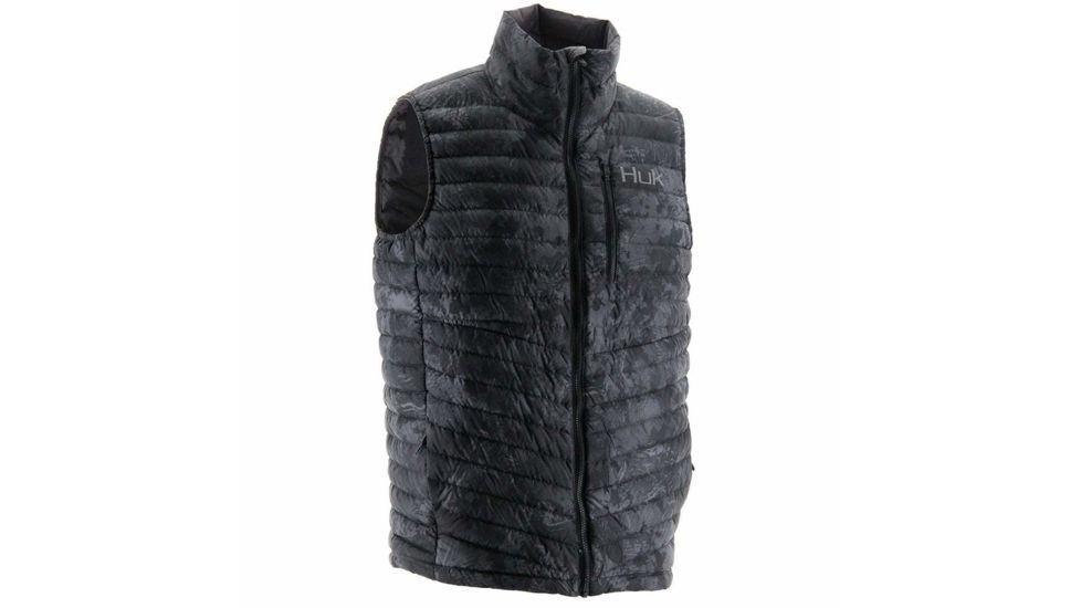 HUK Performance Fishing Mens Dyad Down Camo Vest, SubPhantis Night Vision, Medium, H4000030-075-M