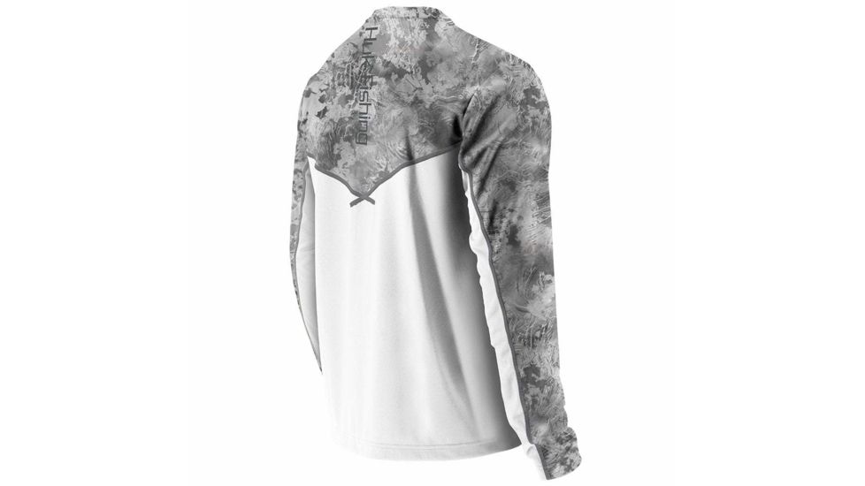 HUK Performance Fishing Mens Icon Camo Long Sleeve Top, SubPhantis SubZero, Medium, H1200143-185-M
