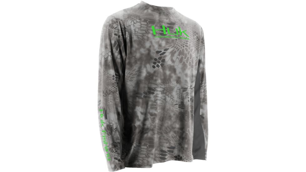 HUK Performance Fishing Mens Kryptek Icon Long Sleeve, Kryptek Raid, H1200023RADS