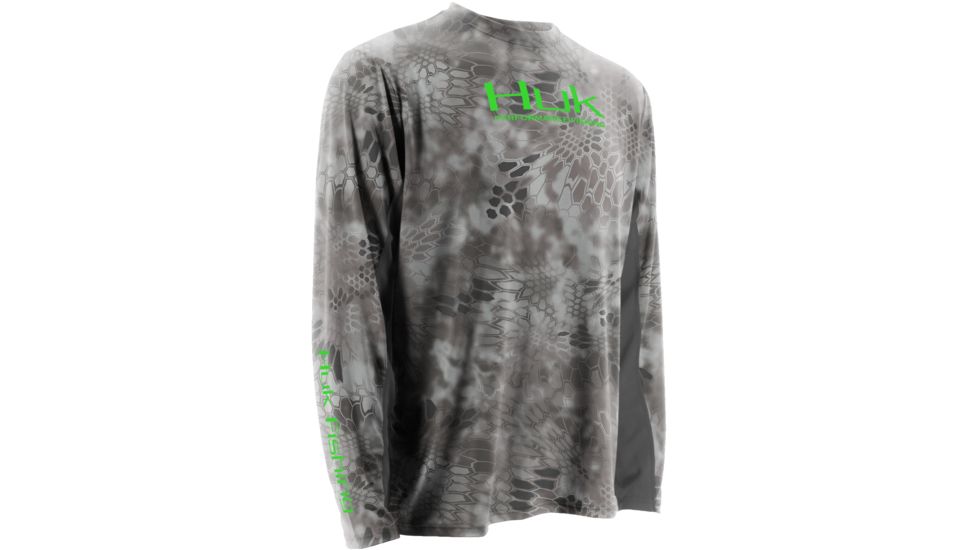 HUK Performance Fishing Mens Kryptek Icon Long Sleeve, Kryptek Raid, H1200023RADXXXL