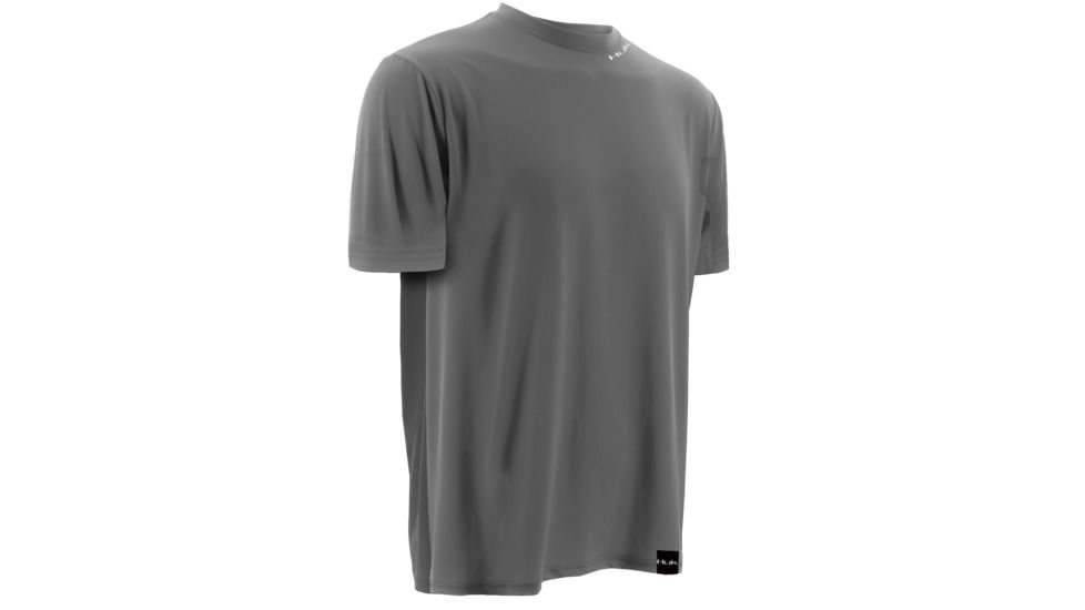 HUK Performance Fishing Mens LoPro Icon Long Sleeve Shirt, Cool Charcoal Grey, H1200071CGYS