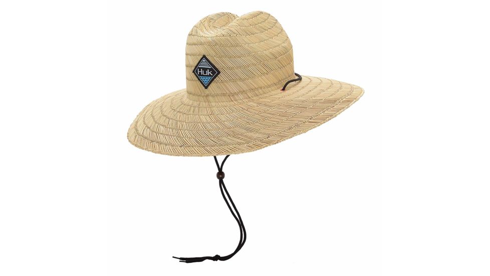 HUK Performance Fishing Mens Straw Hat, Khaki, One Size, H3000166-250-1