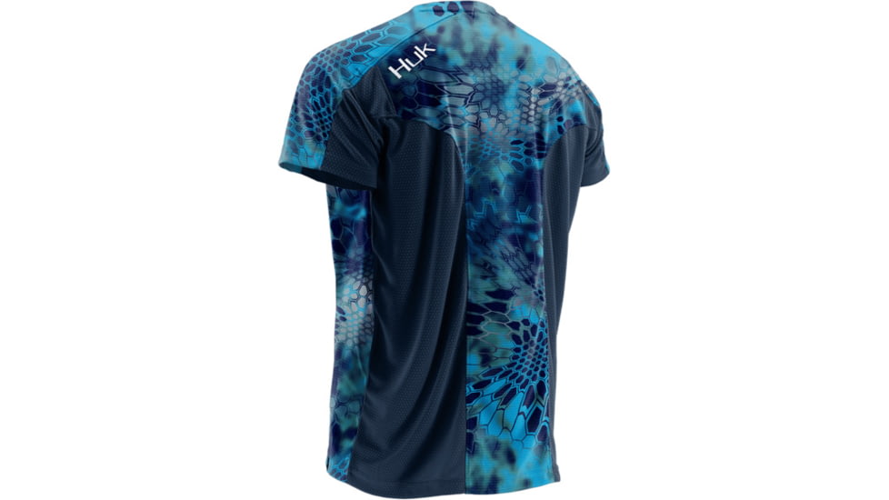 HUK Performance Fishing Mens Trophy Kryptek Short Sleeve Tee Shirt, Kryptek Pontus, H1200082PONXXXL