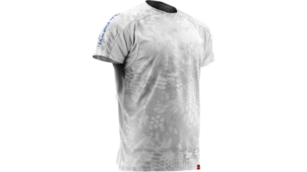 HUK Performance Fishing Mens Trophy Kryptek Short Sleeve Tee Shirt, Yeti-Grey, H1200082YT2XXXL
