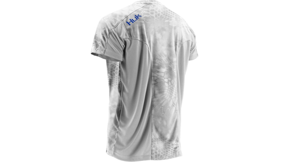 HUK Performance Fishing Mens Trophy Kryptek Short Sleeve Tee Shirt, Yeti-Grey, H1200082YT2XXXL