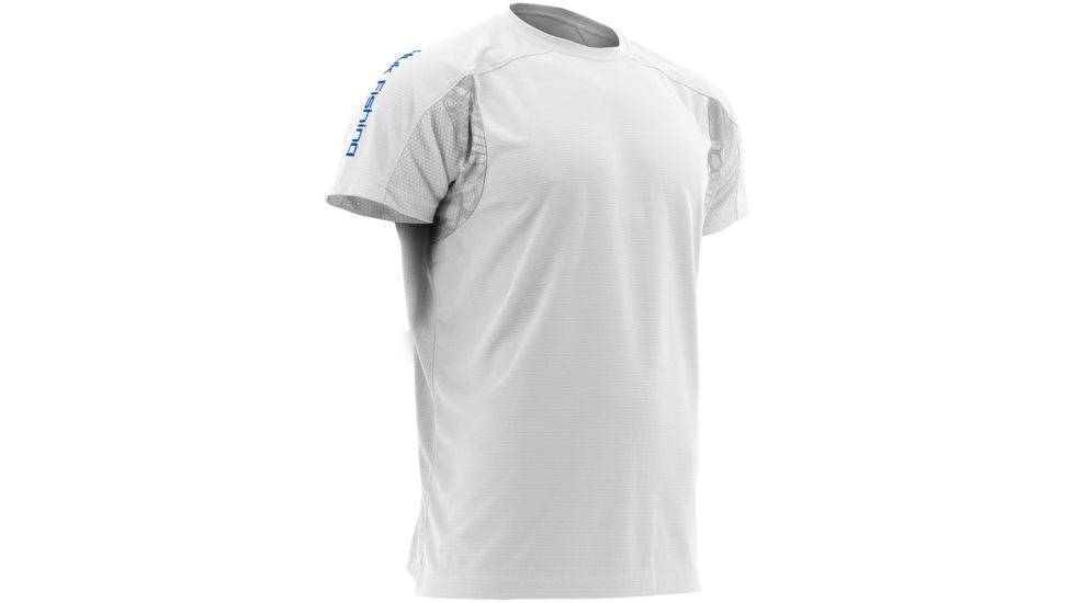 HUK Performance Fishing Mens Trophy Short Sleeve Tee, White, H1200076WHTXXXL