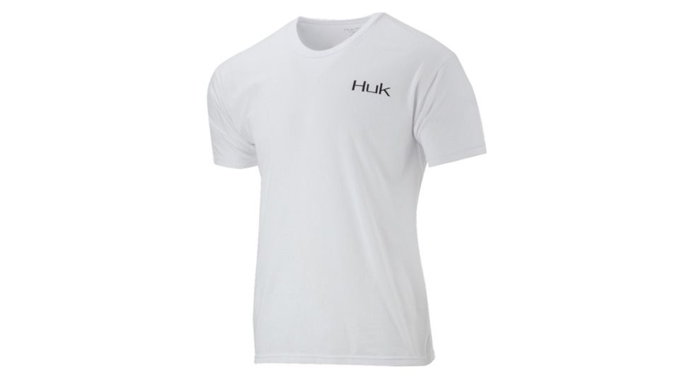 HUK Performance Fishing Merica Tops, Short Sleeve - Men's, White, 2XL, H1000168-100-XXL
