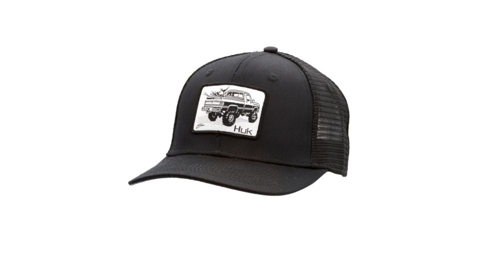 HUK Performance Fishing Merica Trucker Headwear, Cap - Mens, Black, 1, H3000169-001-1