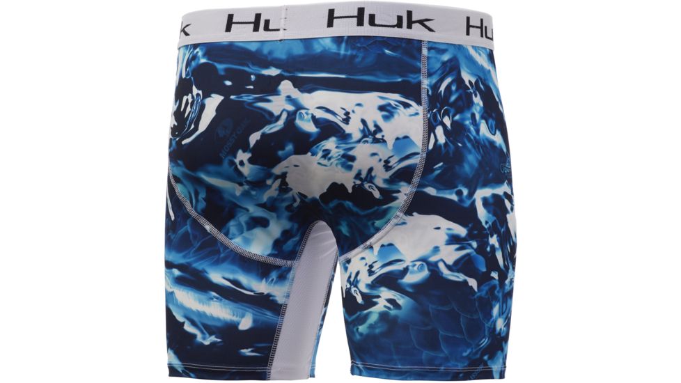 HUK Performance Fishing Mossy Oak Boxer Brief - Mens, Mossy Oak Hydro Sailfish, Small, H5000019-488-S