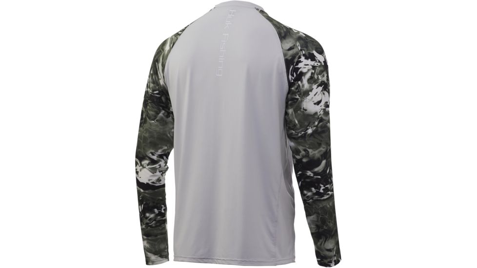 HUK Performance Fishing Mossy Oak Double Header Long Sleeve Graphic T-Shirt - Mens, Mossy Oak Hydro Freshwater, Extra Large, H1200229-926-XL