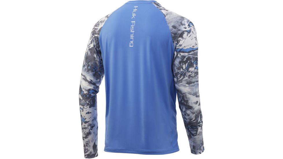 HUK Performance Fishing Mossy Oak Double Header Long Sleeve Graphic T-Shirt - Mens, Mossy Oak Hydro Standards, 2XL, H1200229-929-XXL