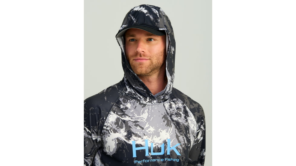 HUK Performance Fishing Mossy Oak Pursuit Hoodie - Mens, Moe Sw Midnight, Medium, H1200611-979-M