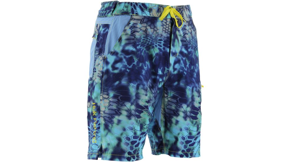HUK Performance Fishing NXTLVL Mens Kryptek Boardshorts, Kryptek Pontus, H2000030PONXL